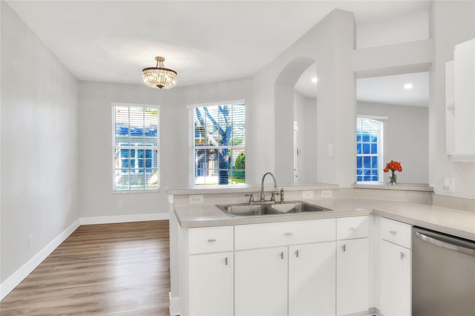 Dining room view from kitchen