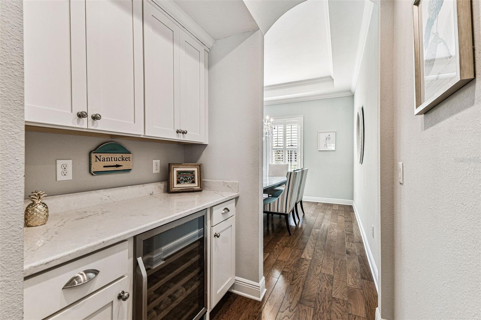 DRY BAR WITH BUILT INS AND FRIDGE