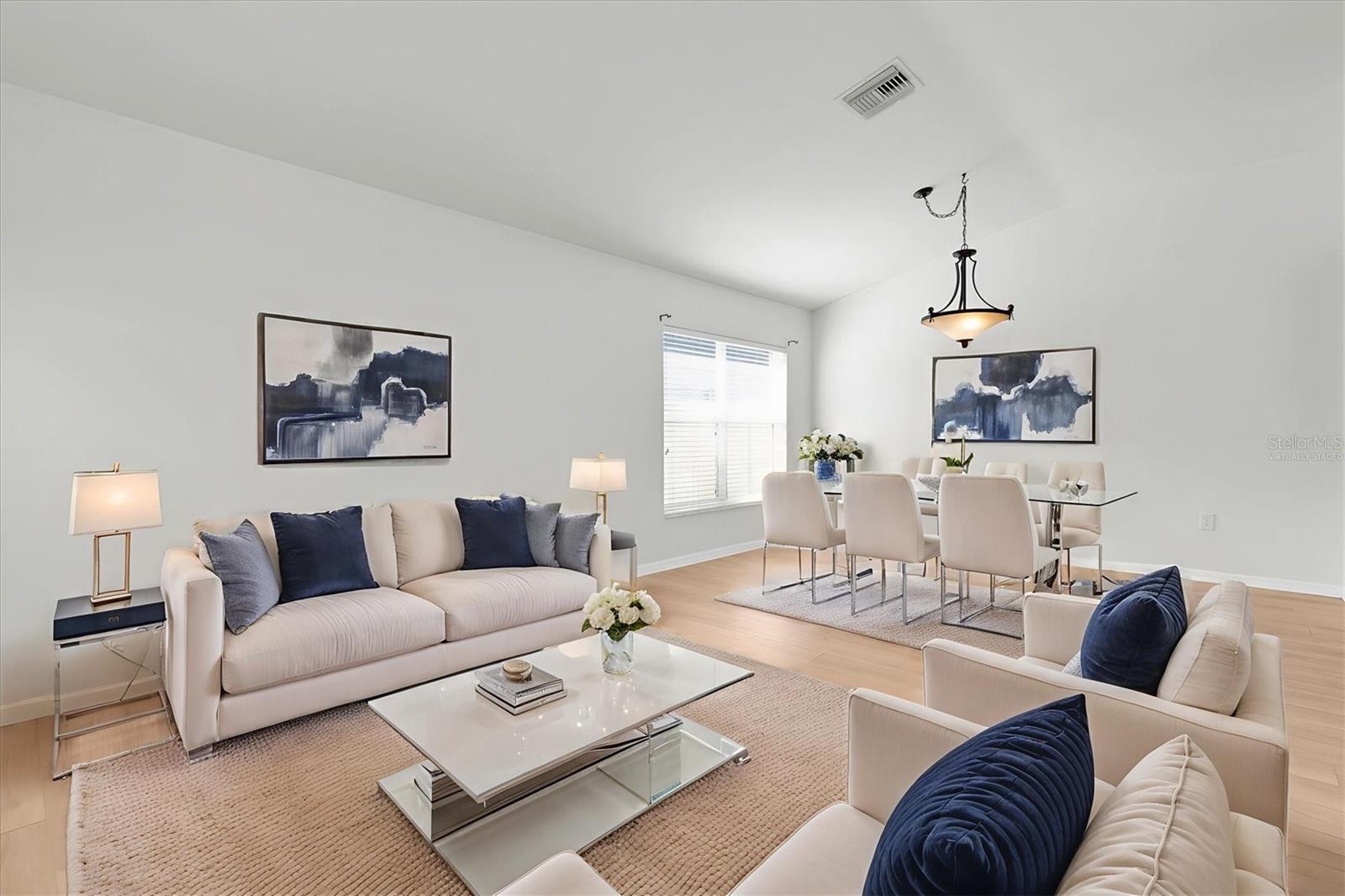 Virtually Staged - Living Room/Dining Room