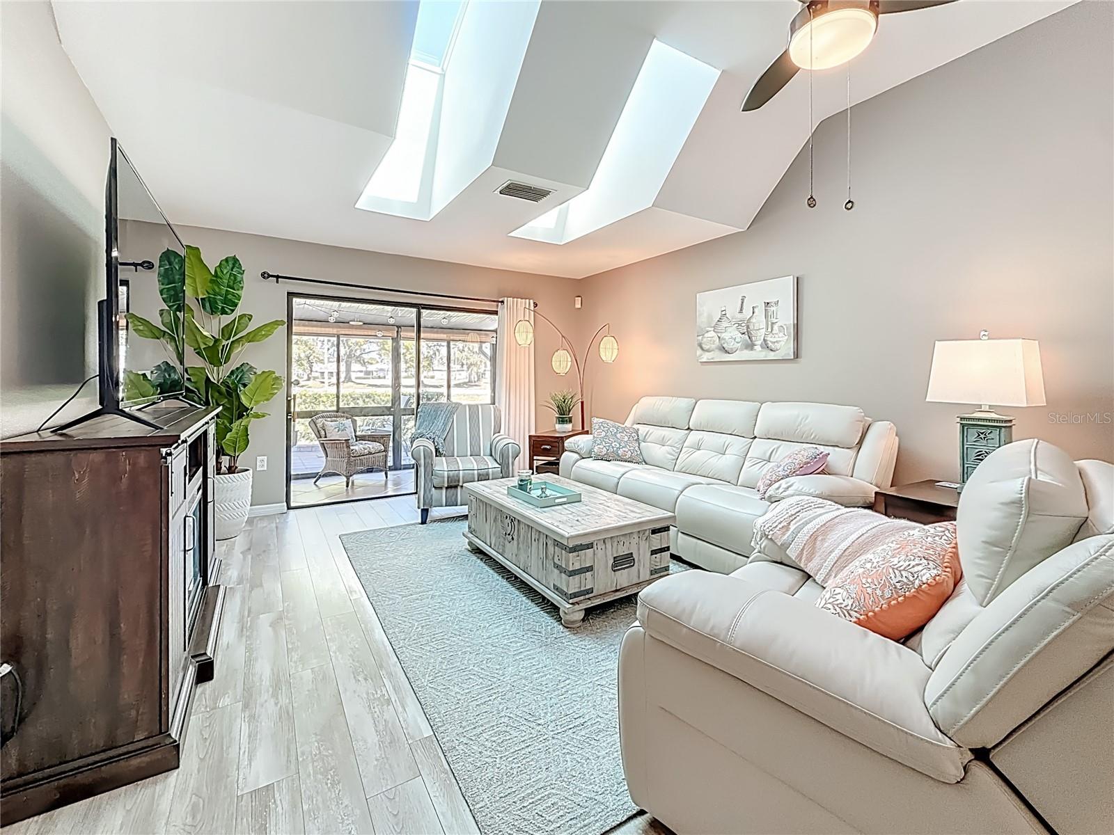 Light, Bright Great Room Leads to Lanai