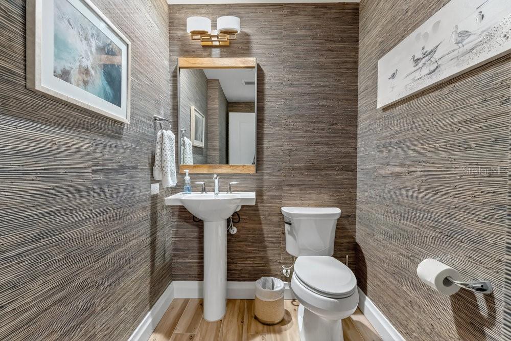 half bath for common area.