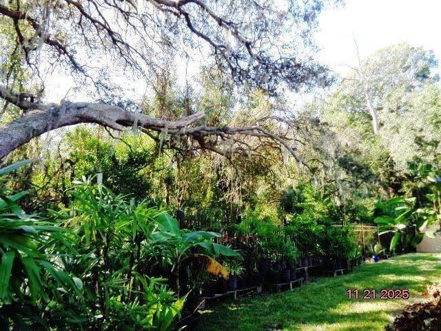 Property backs up to wooded preserve