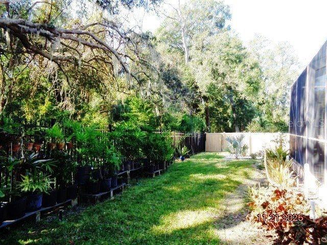 Property backs up to wooded preserve