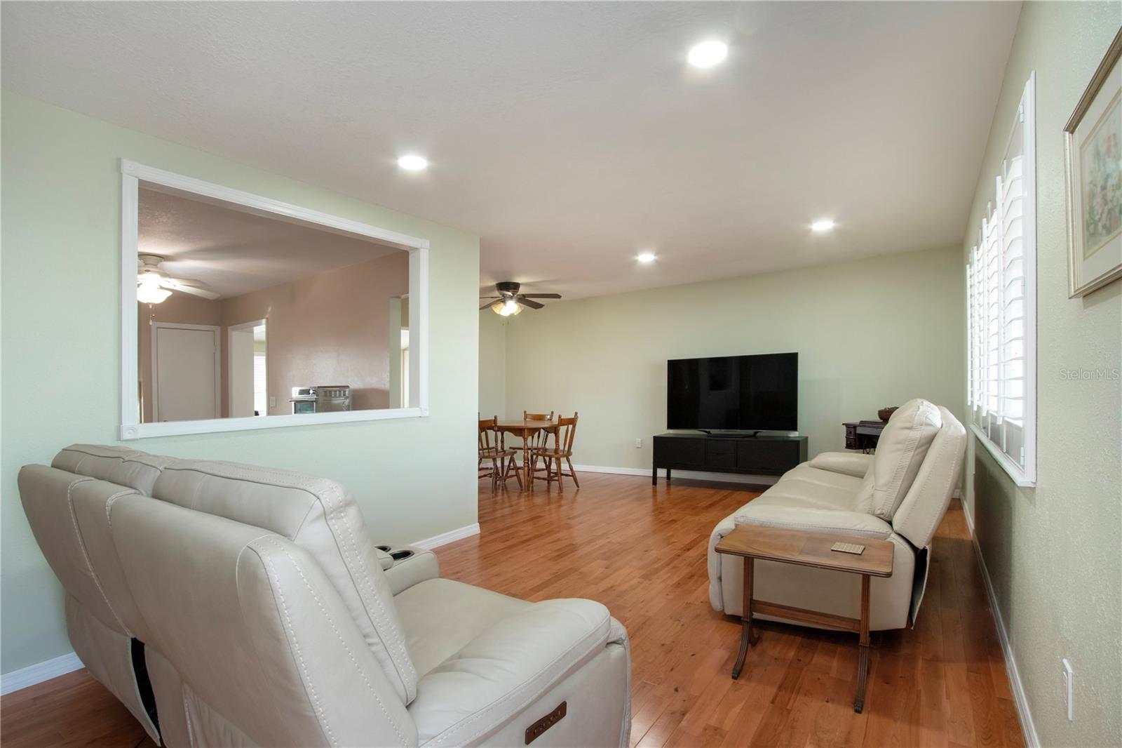 Living Room w/pass thru to Kitchen