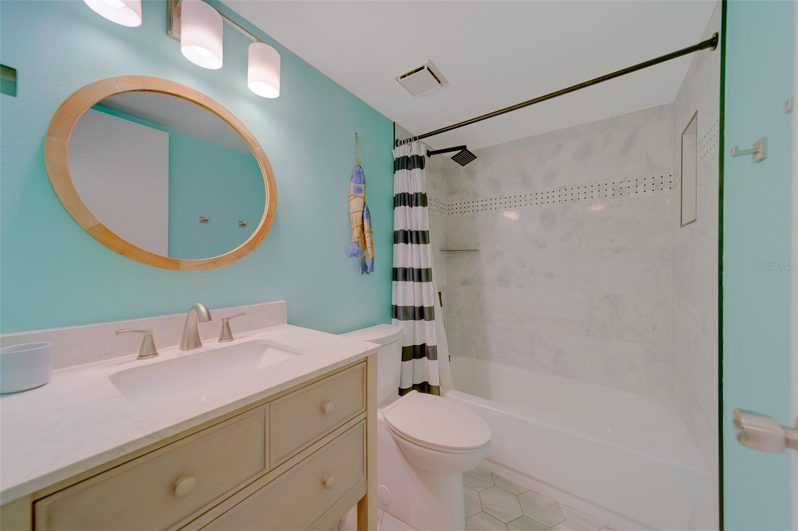 Bathroom 2 Tiled to ceiling