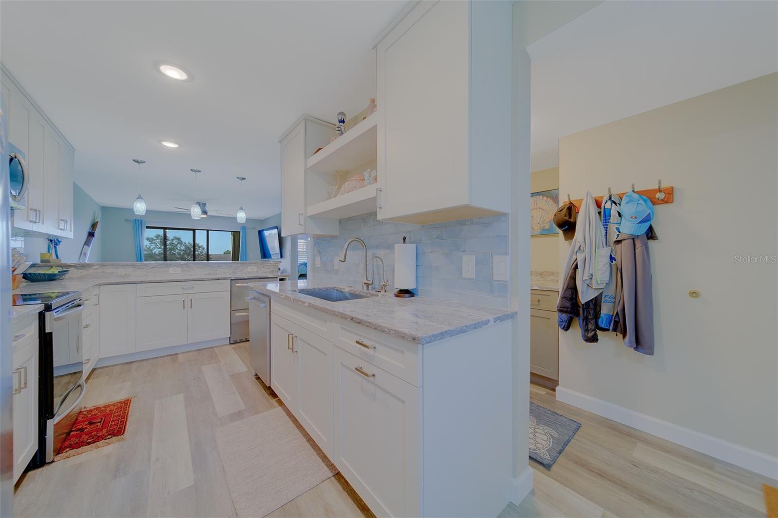 Plenty of cabinetry and shelving