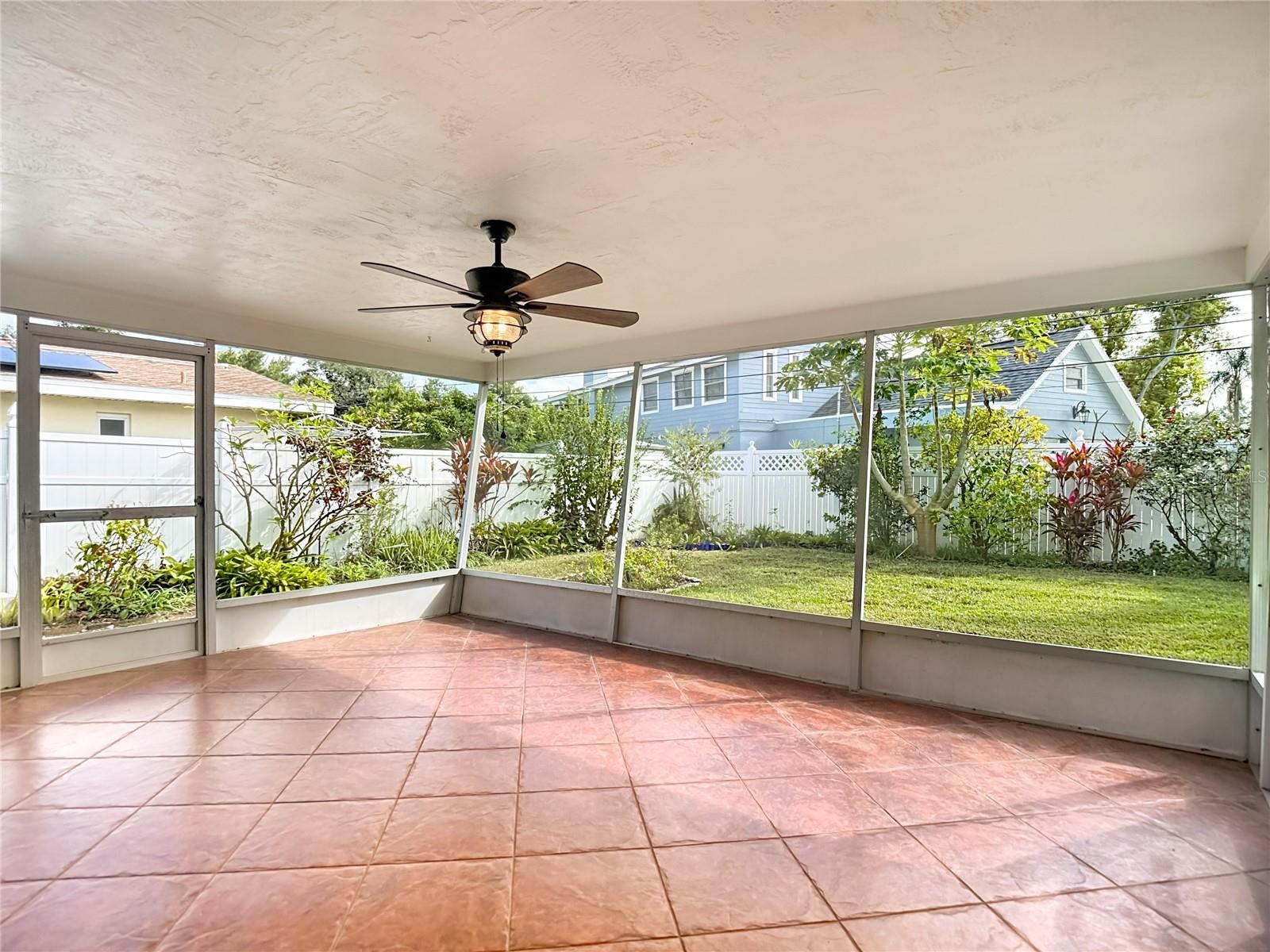 Outdoor Living Space Overlooking the Rear Green Space