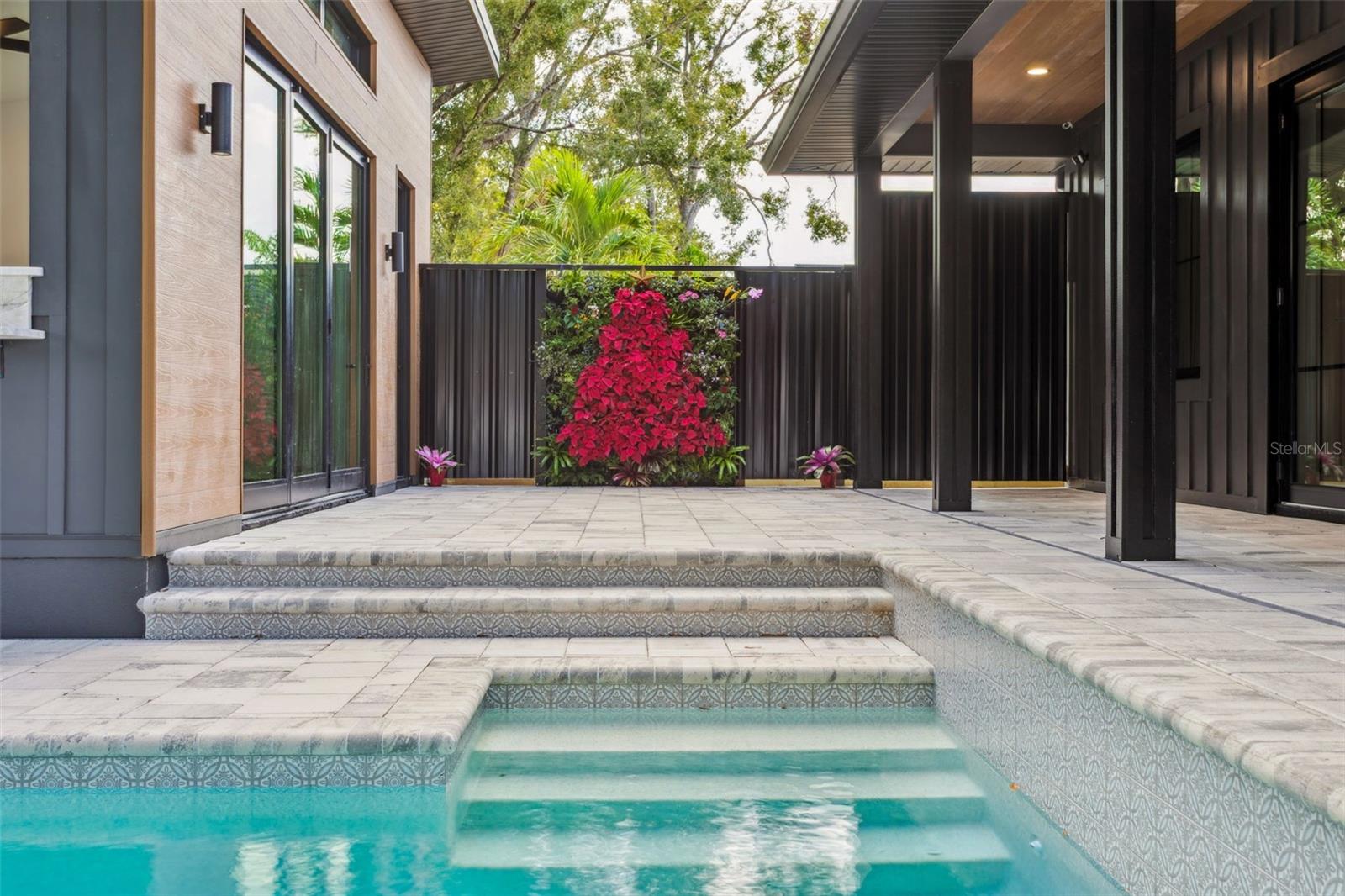 Patio with Garden Wall