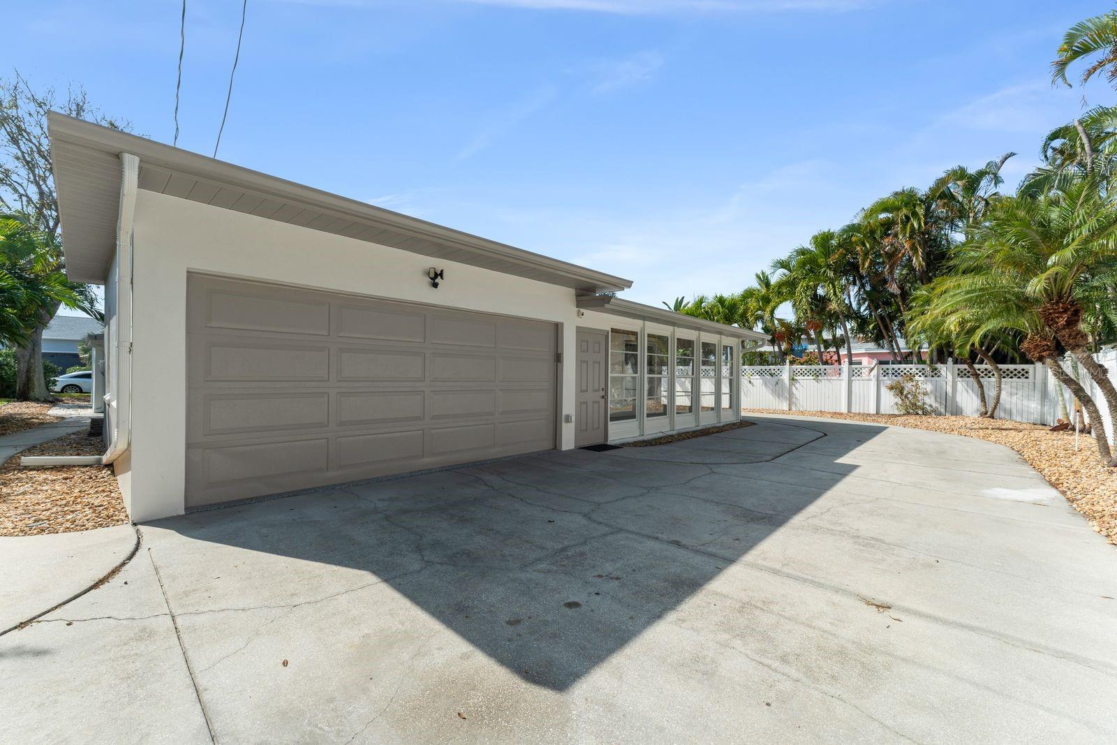 Two Car Rear Entry Garage