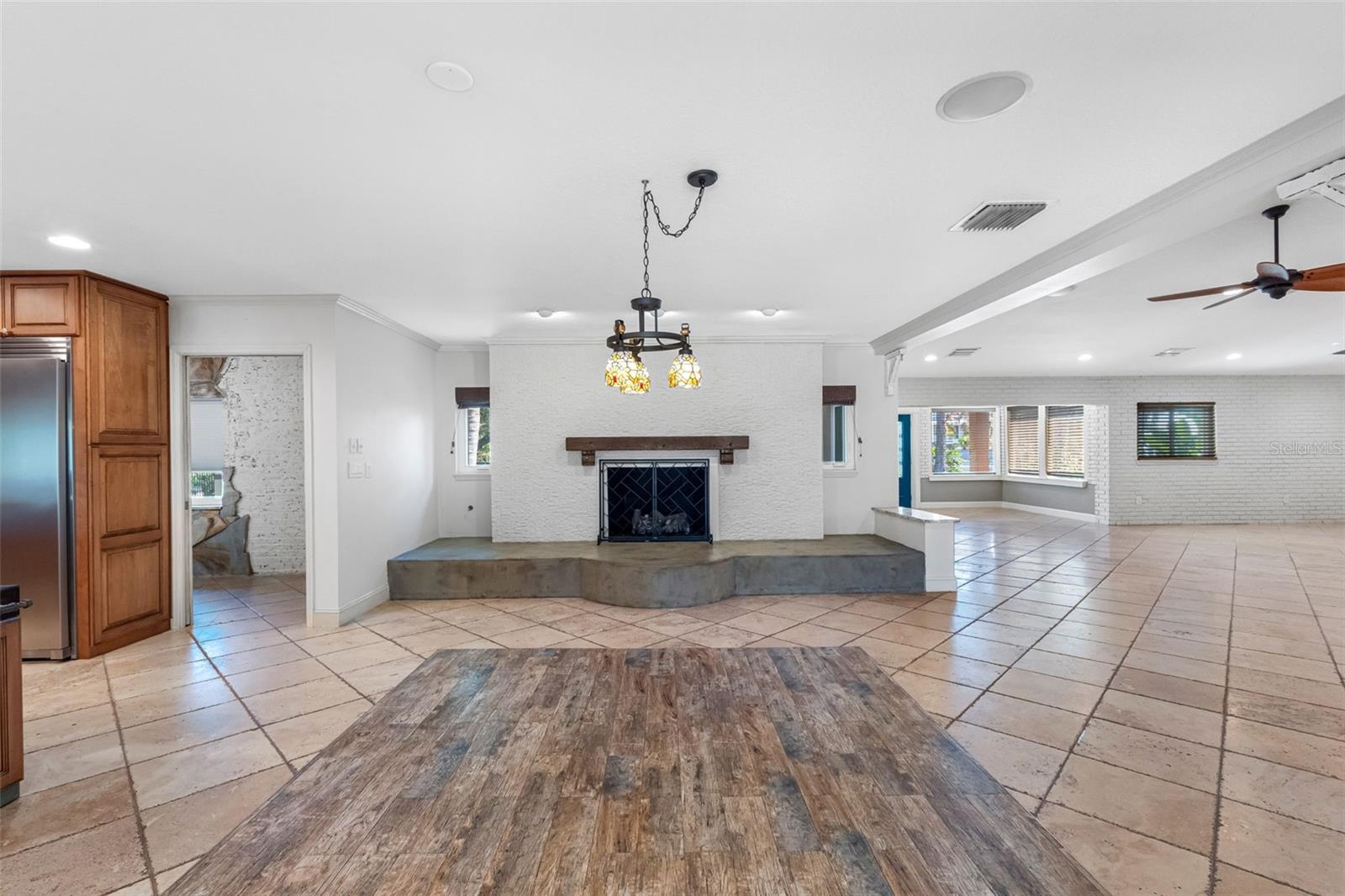 Main home eat in Kitchen with Fireplace