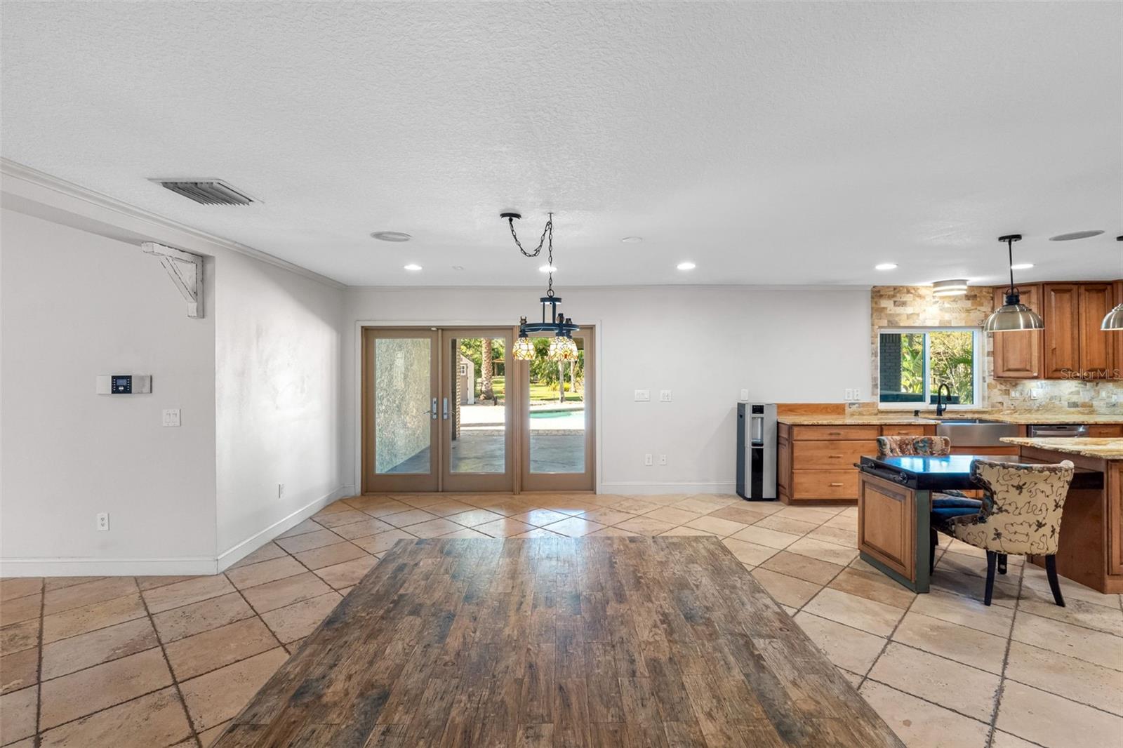 Main home eat in Kitchen with French Doors