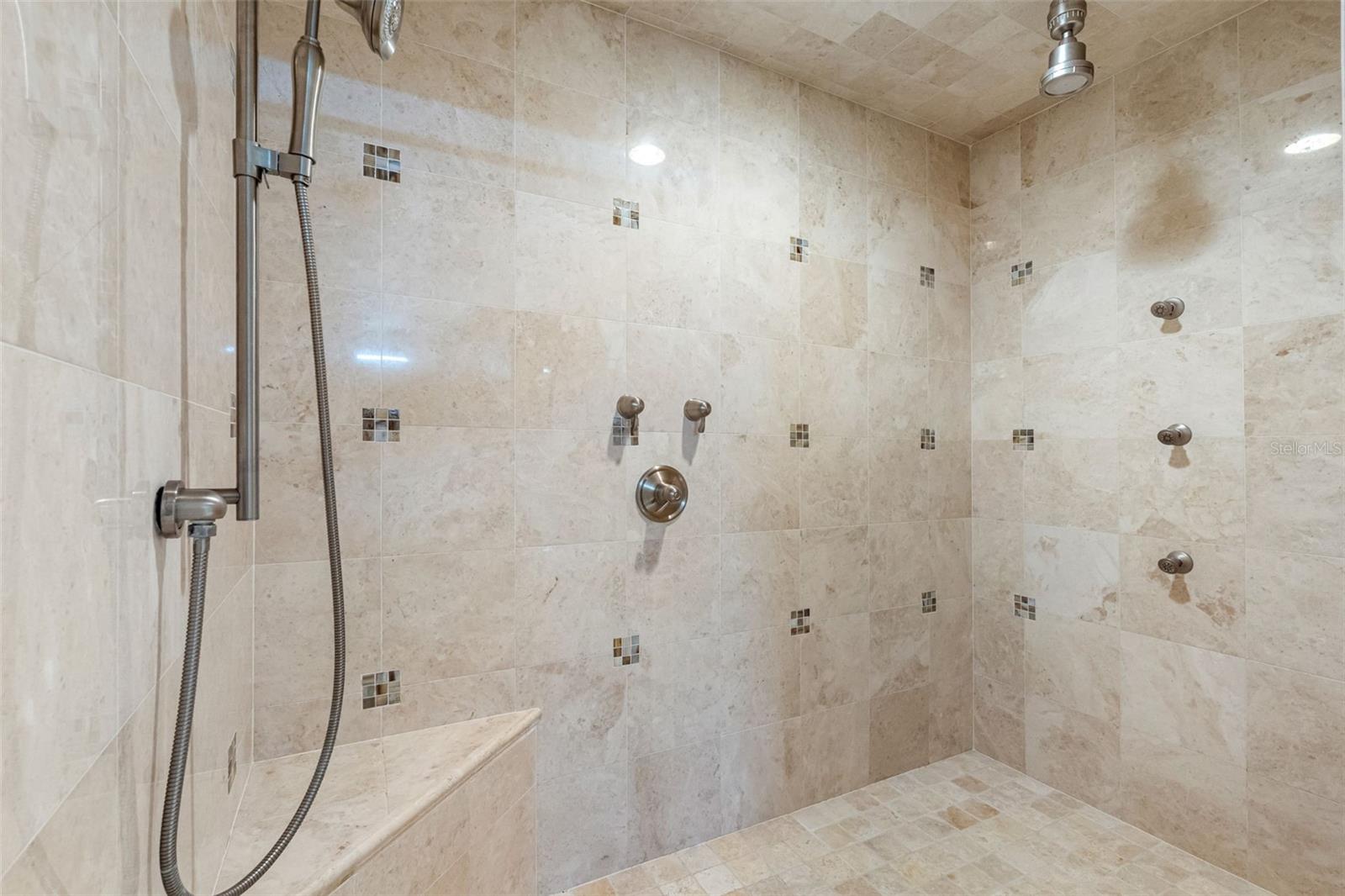 Primary en-suite bathroom shower