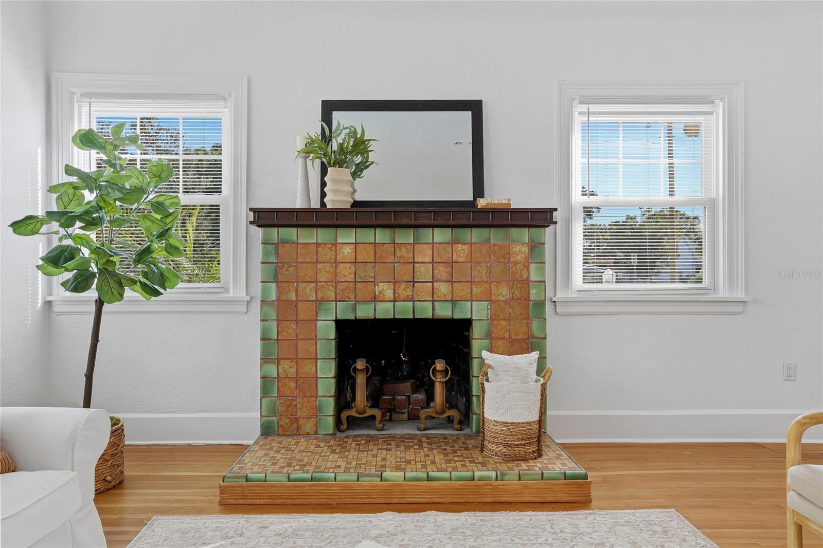 Original Tile Fireplace