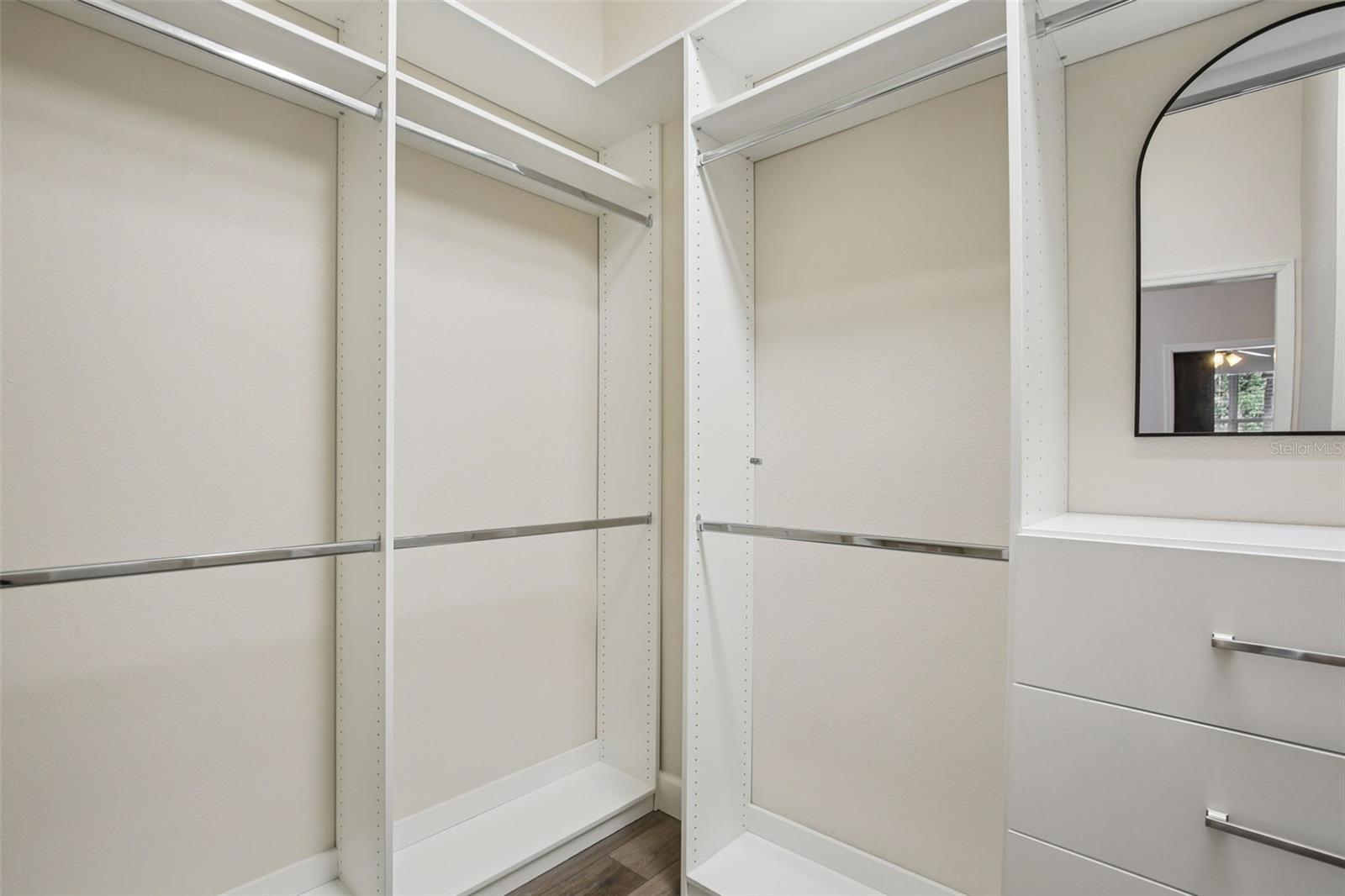 CUSTOM BUILT PRIMARY CLOSET