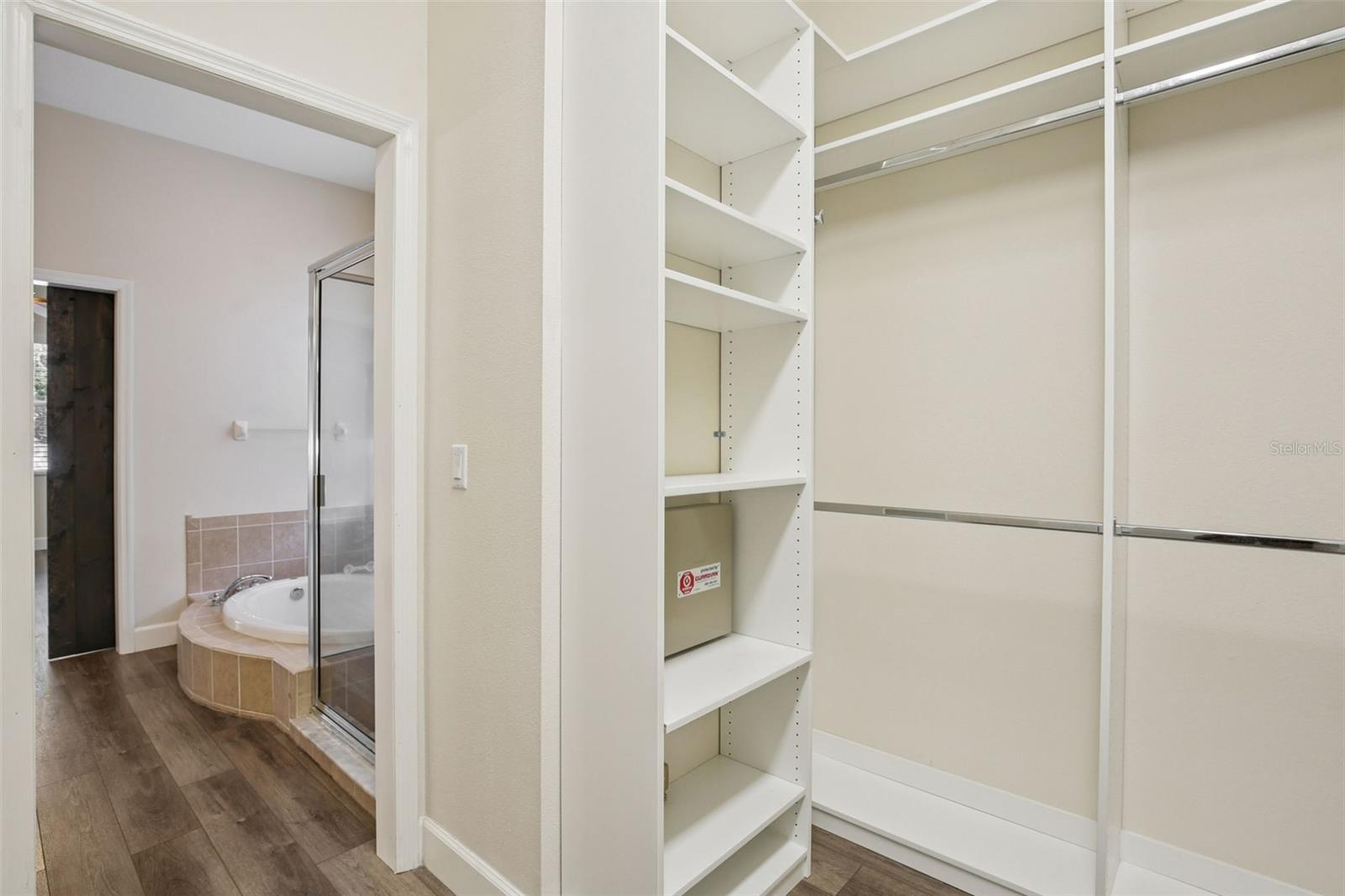 CUSTOM BUILT PRIMARY CLOSET