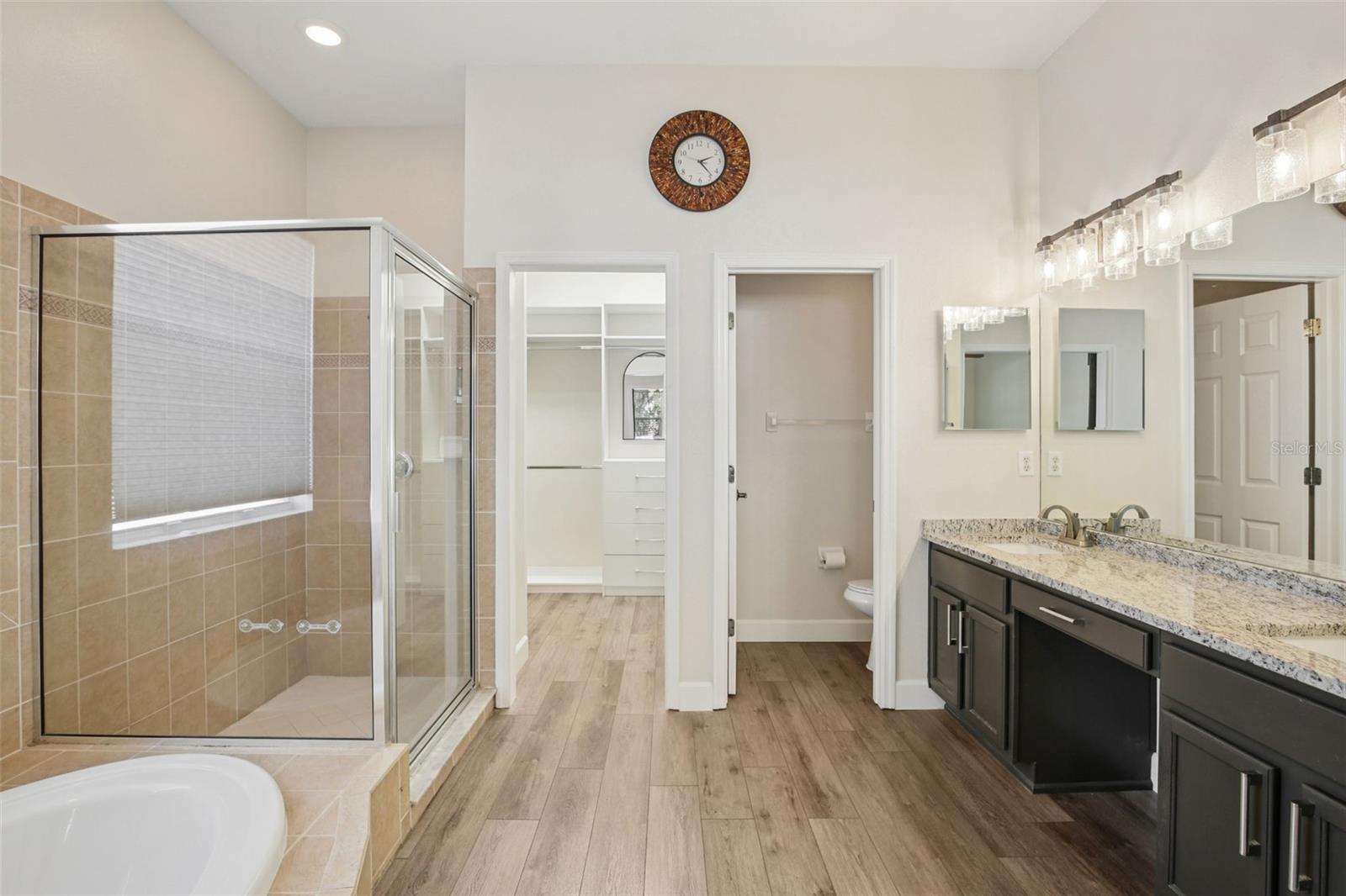 PRIMARY BATH WITH SHOWER AND GARDEN TUB