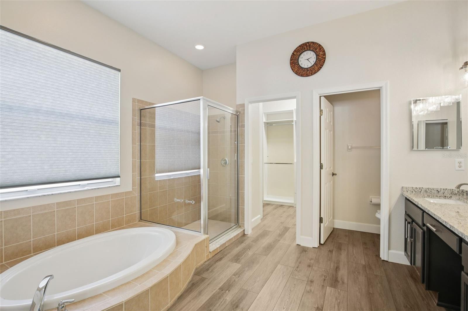 PRIMARY BATH WITH SHOWER AND GARDEN TUB