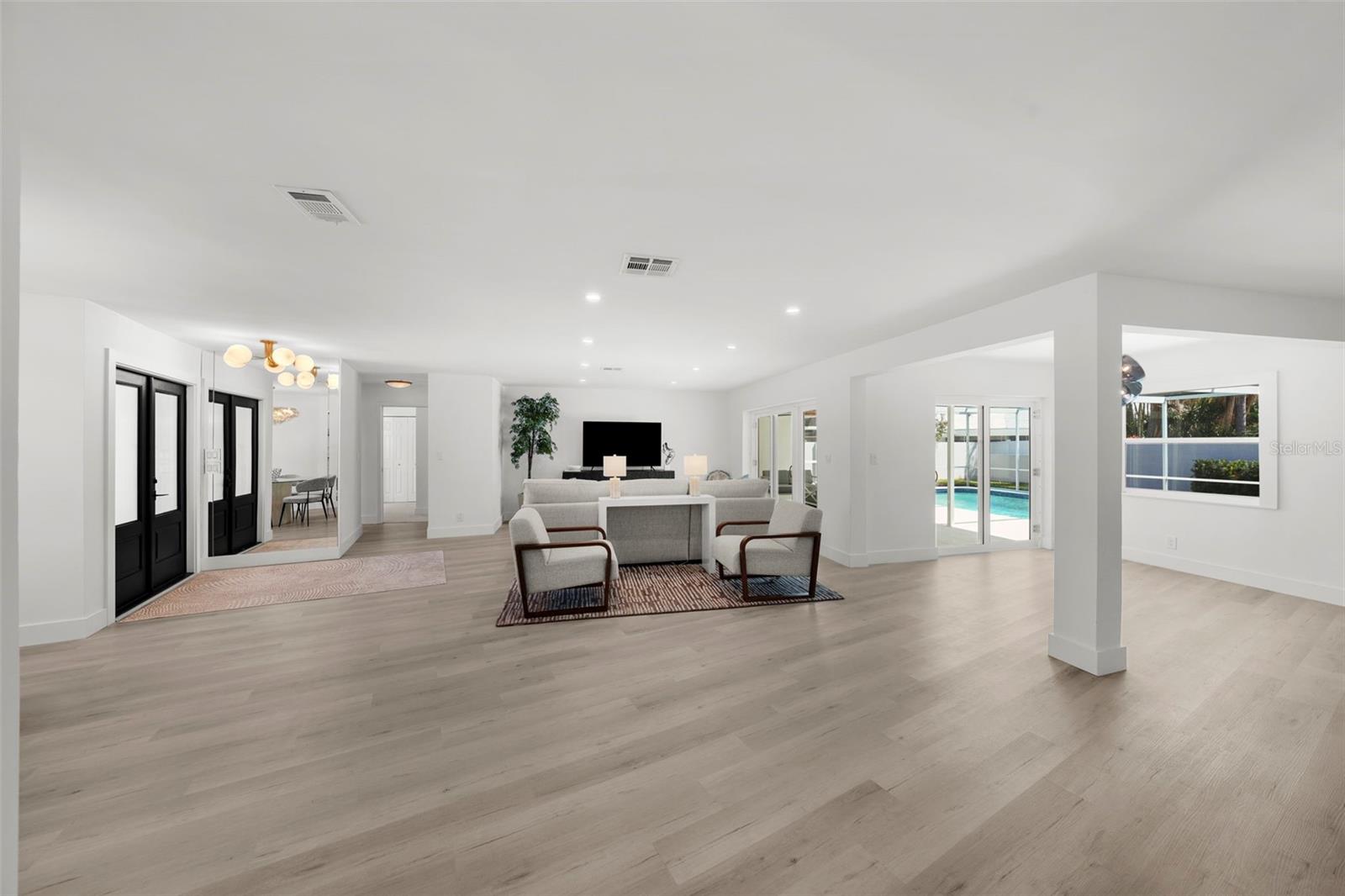 Generously proportioned space in every room.