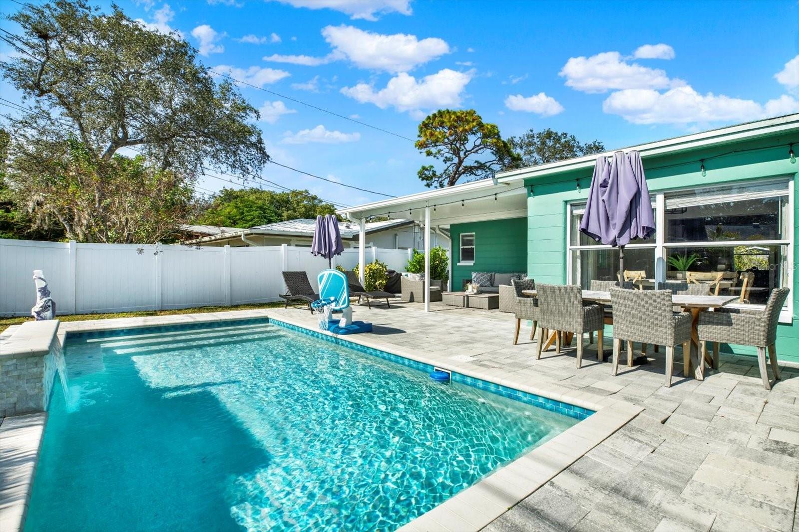Patio and Swimming Pool