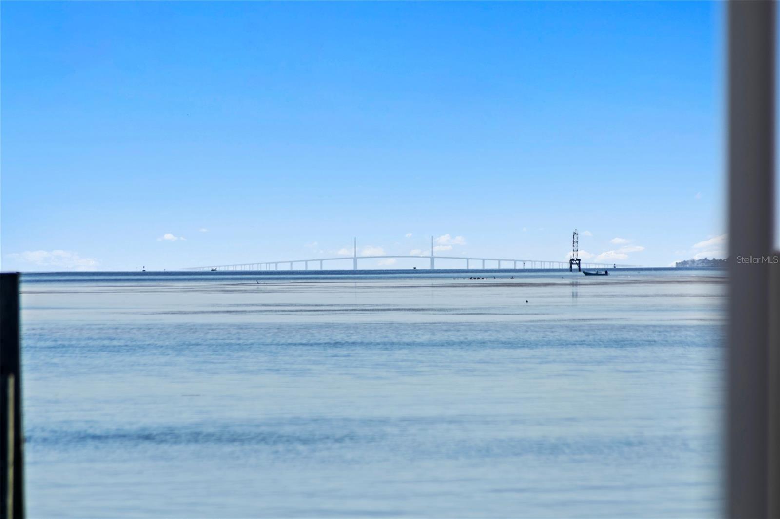 Views of the Skyway Bridge on a clear day