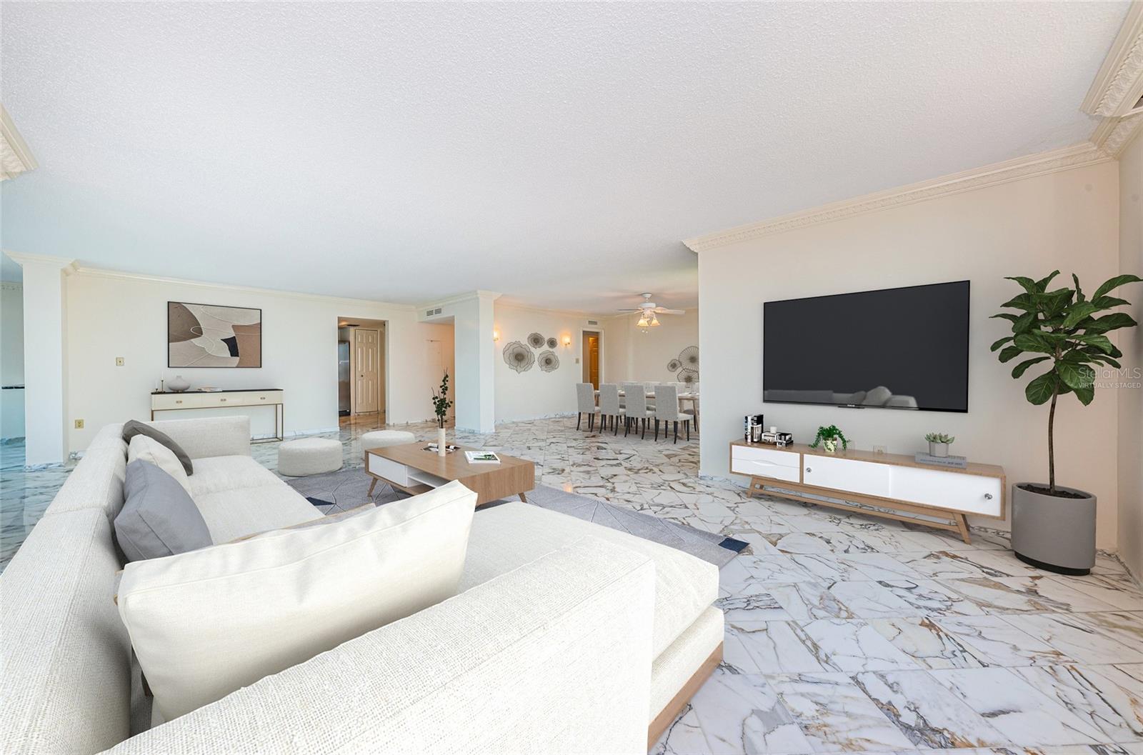 Living Room -Virtually Staged