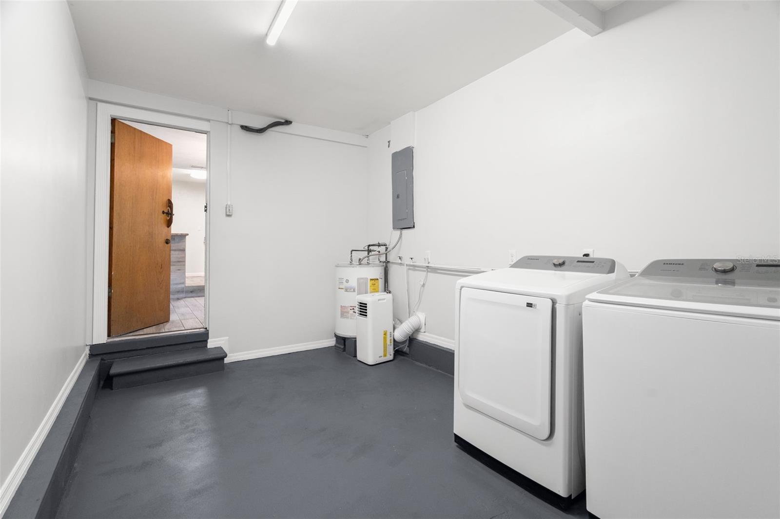 Door from Dining leading out to Utility