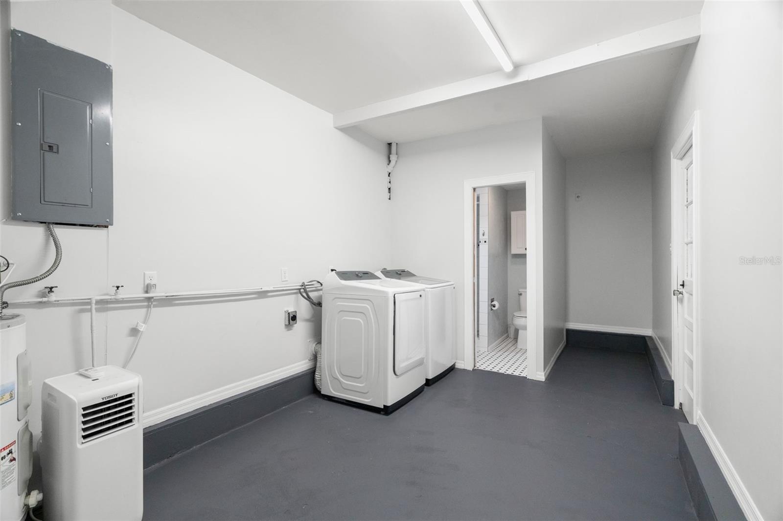 Utility / Storage/ Full Bathroom