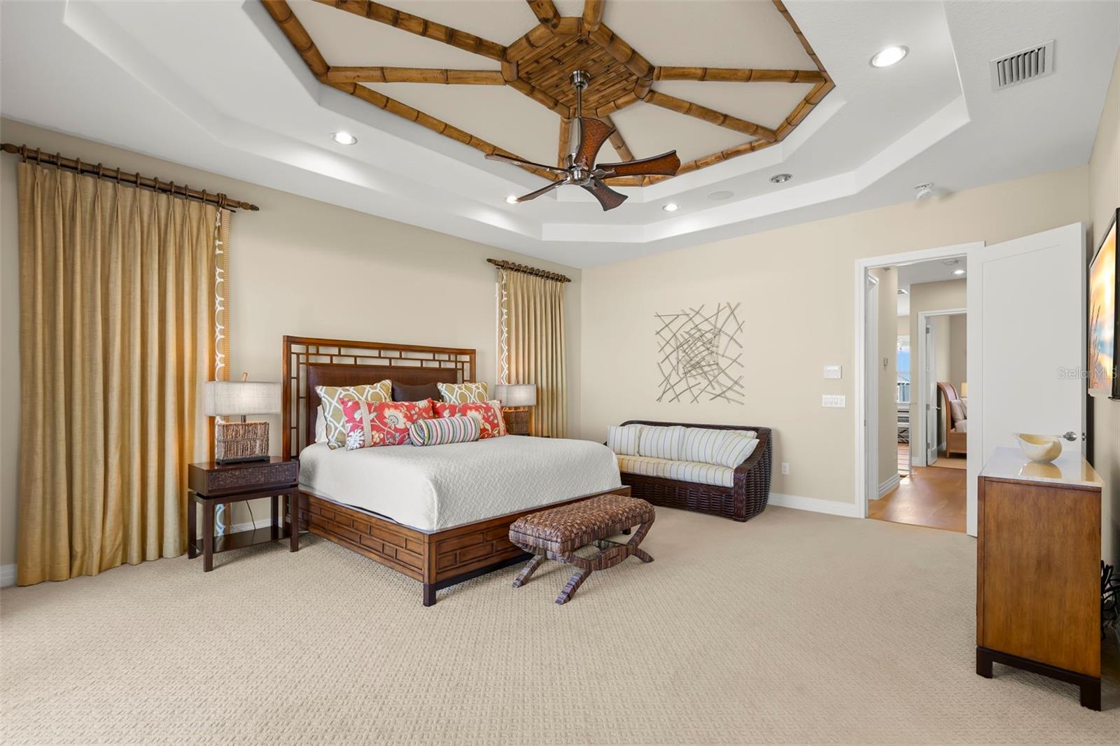 Gorgeous Bamboo Ceiling Detail