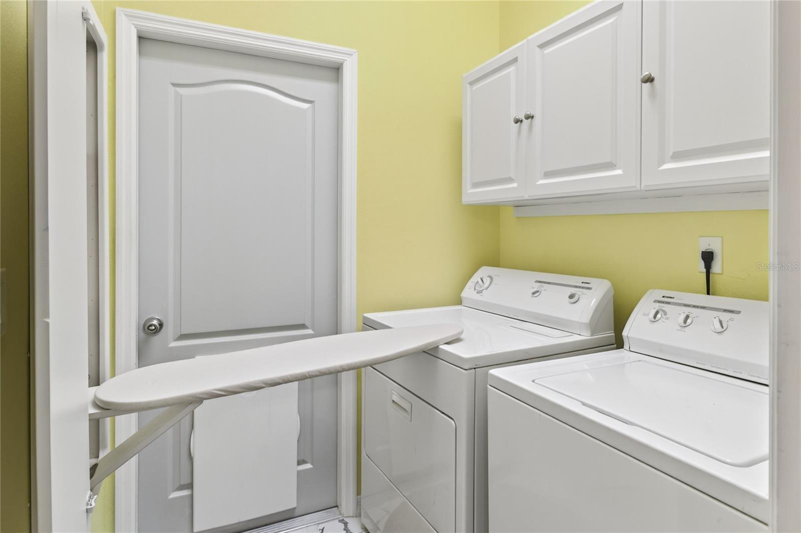 Laundry with built in Ironing board