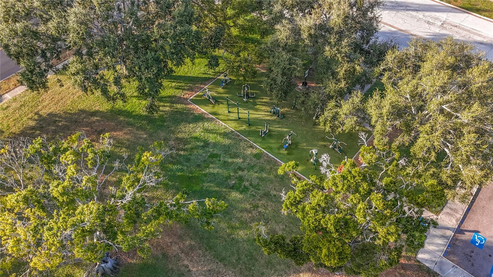 Outdoor gym at Azalea Park - walk to the gym anytime