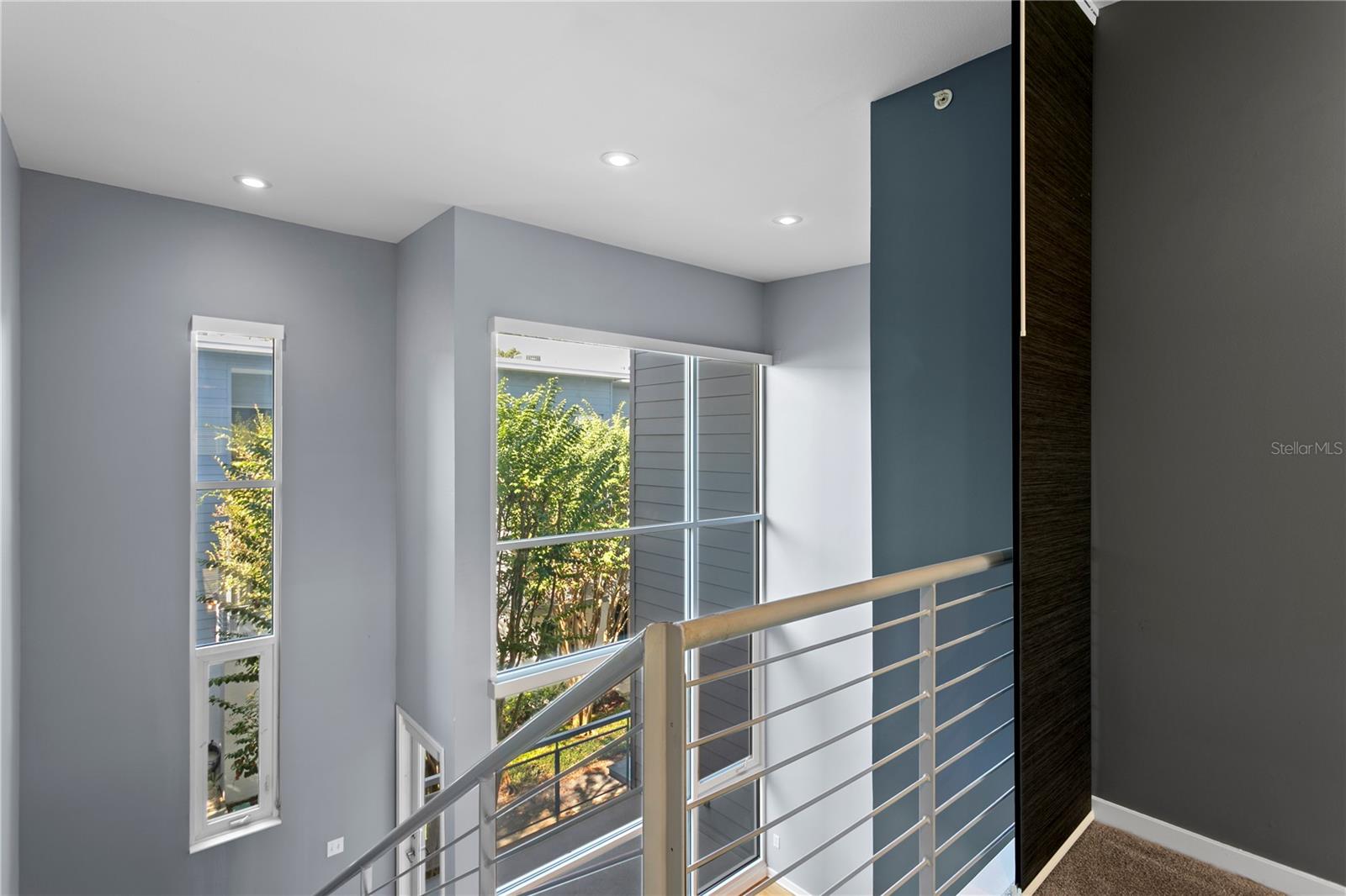 Shade panels for Primary ensuite loft on 3rd floor