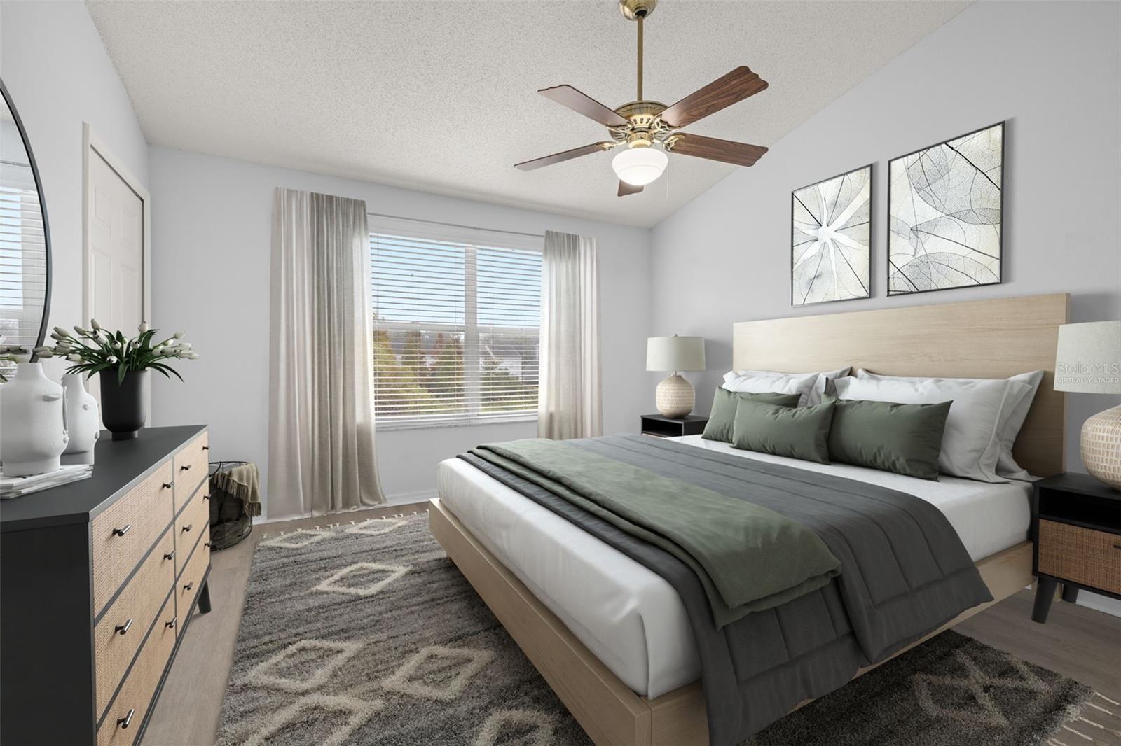 Primary bedroom (Virtually Staged)