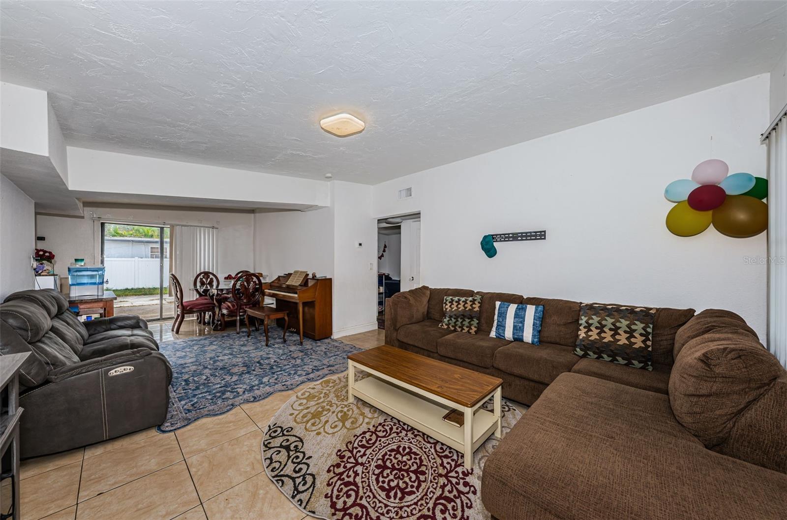 Living Room and Dining Area