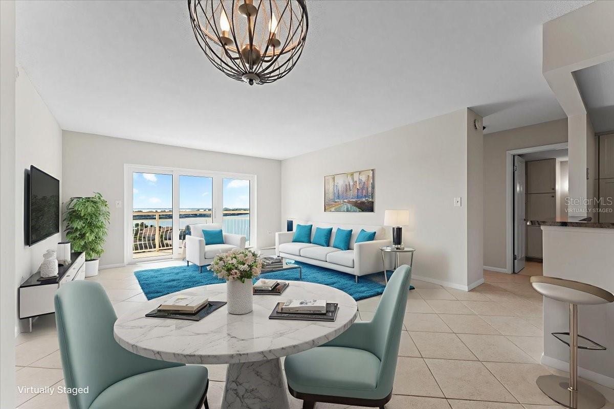 Virtually Staged- Dining Area off kitchen