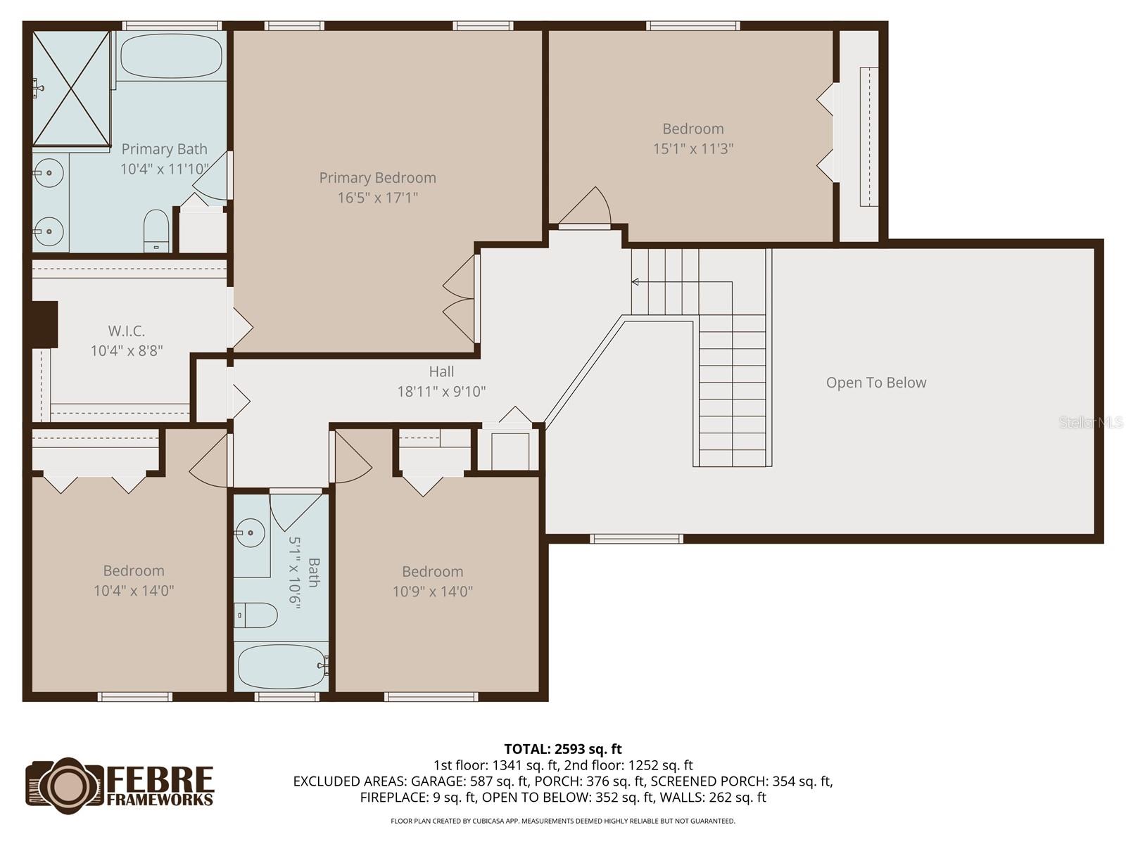 Floorplan of second floor