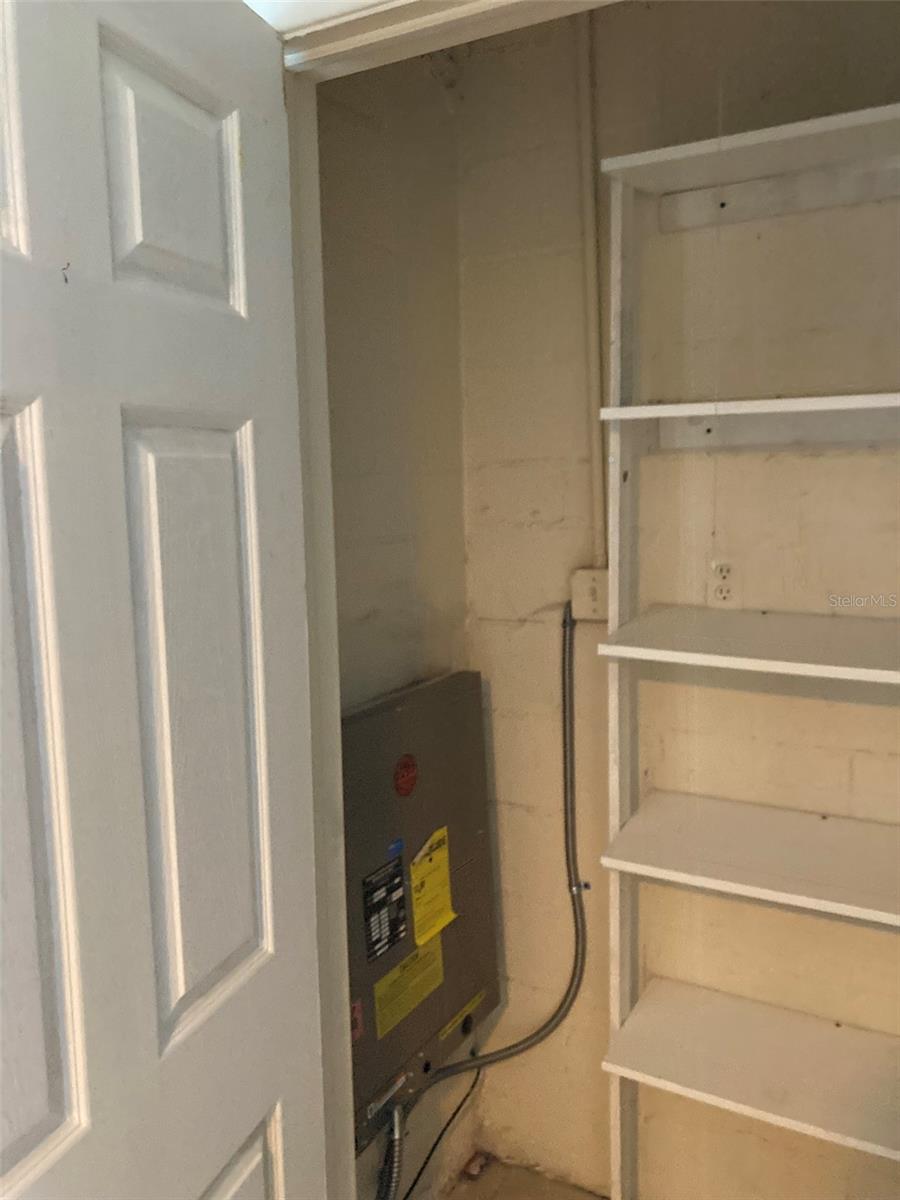 Storage area in Florida room