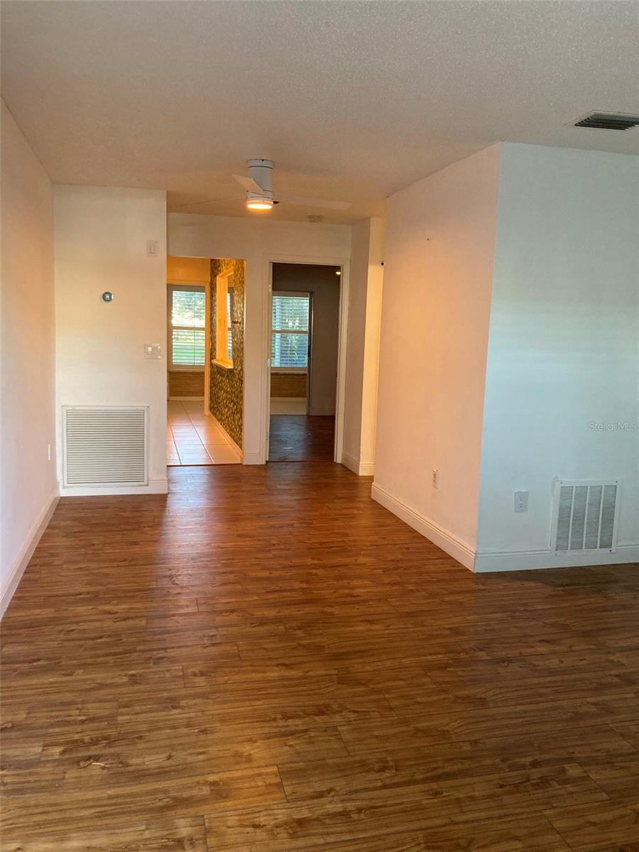 Entry with Dining room/Living room combo