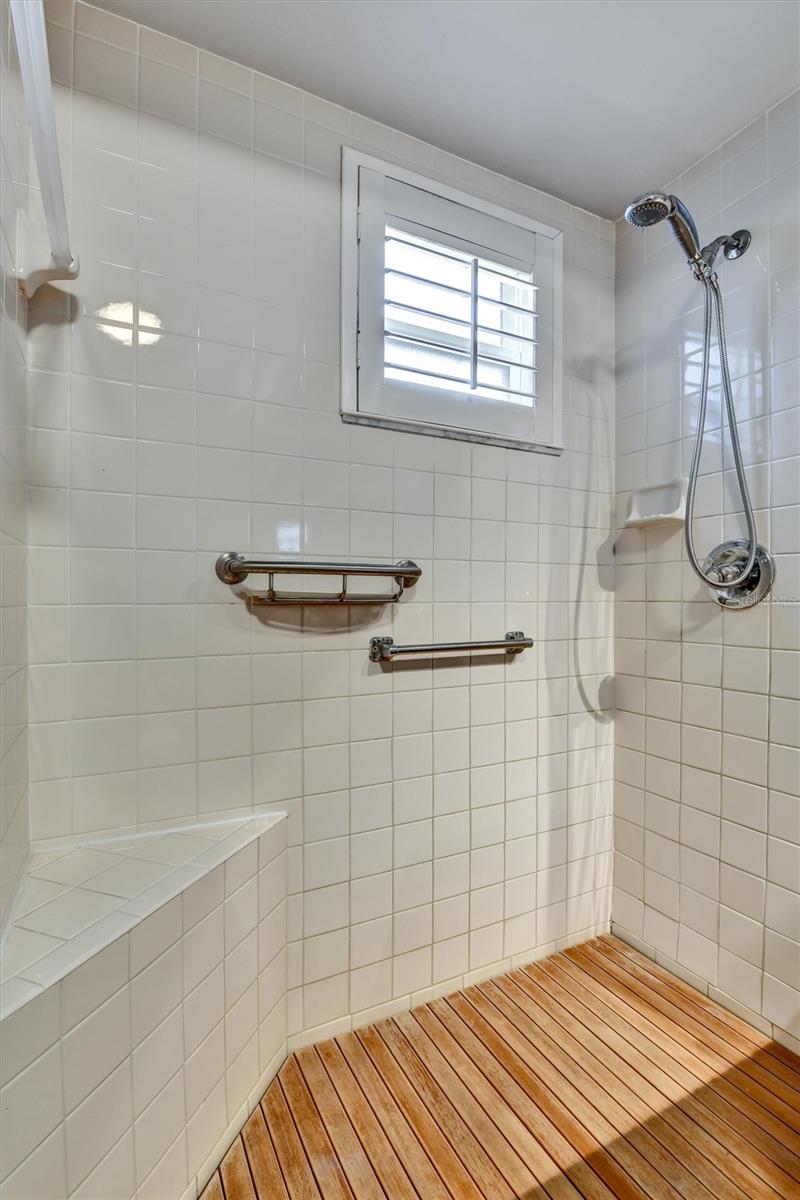 Easy access shower in Primary bath.