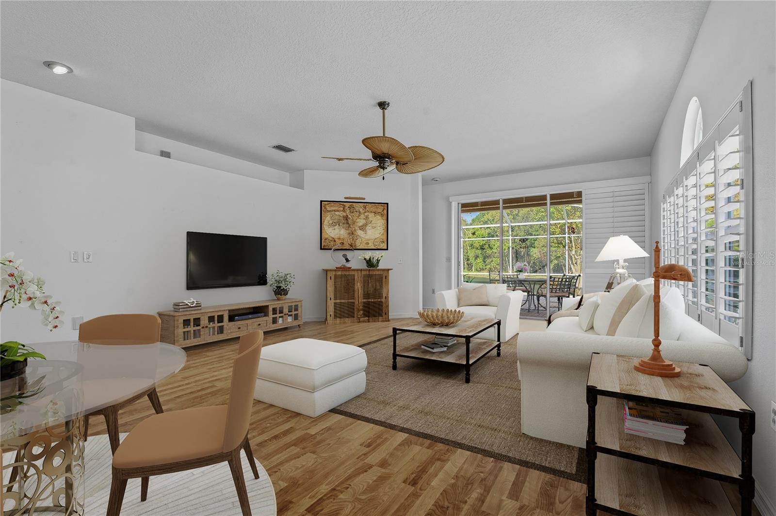 Virtually Staged Living Room