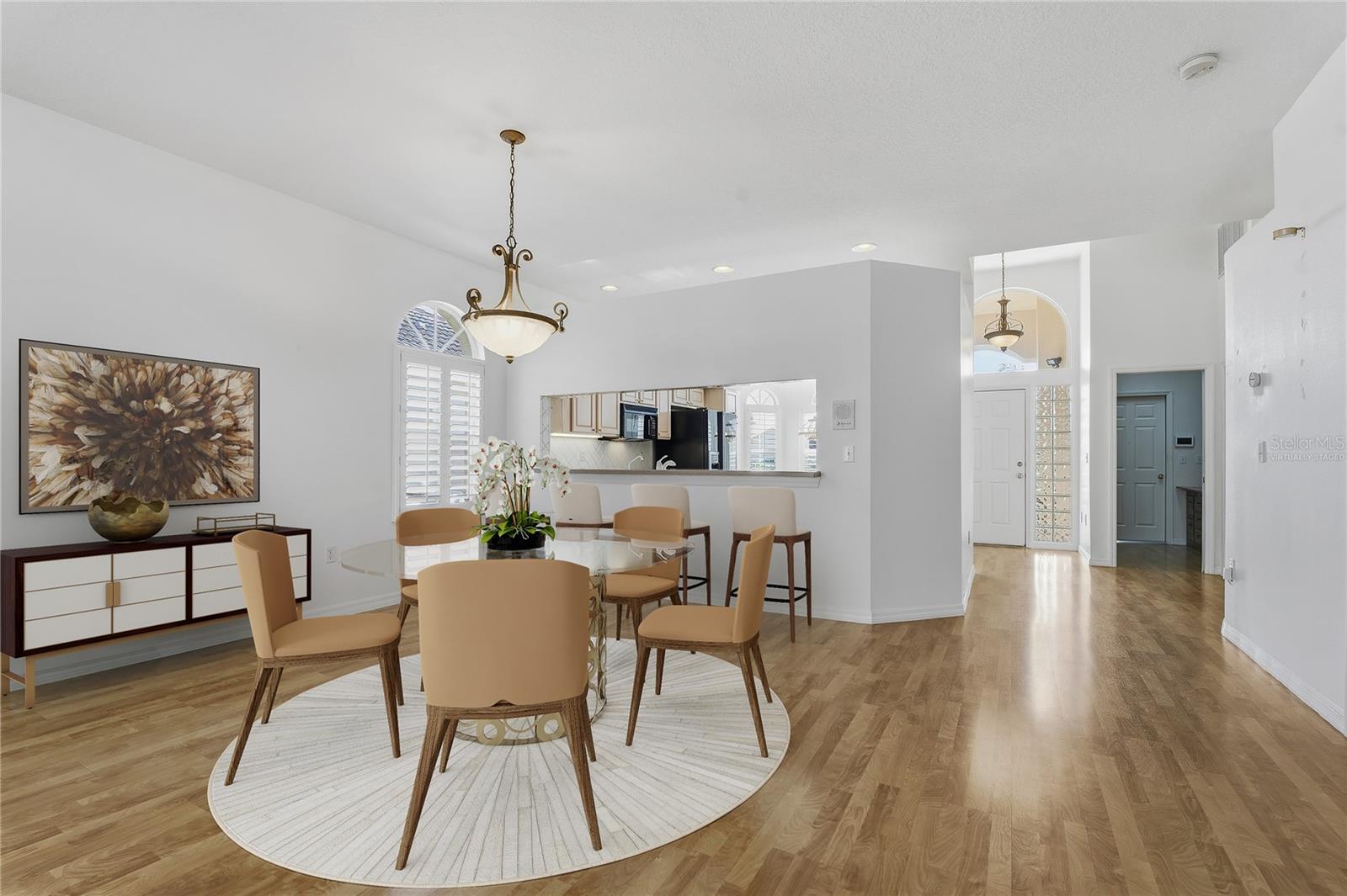Virtually Staged Dining Room