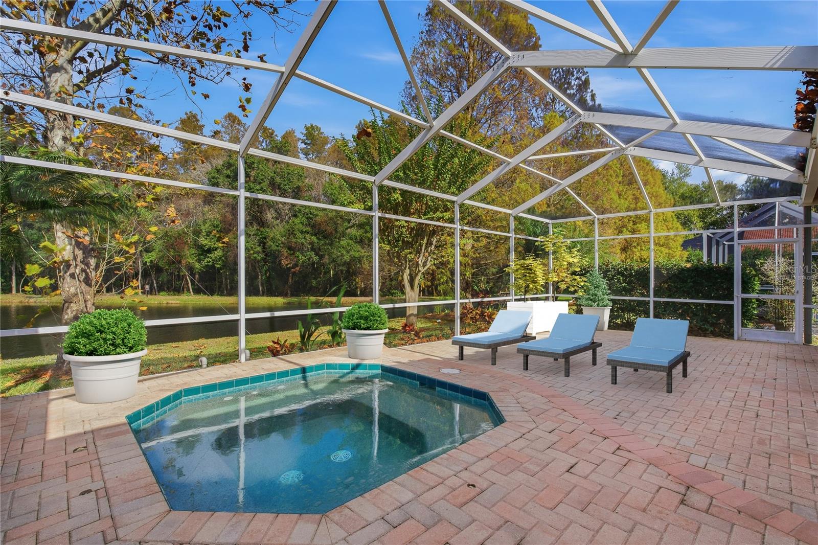 Virtually Staged Lanai / Spa