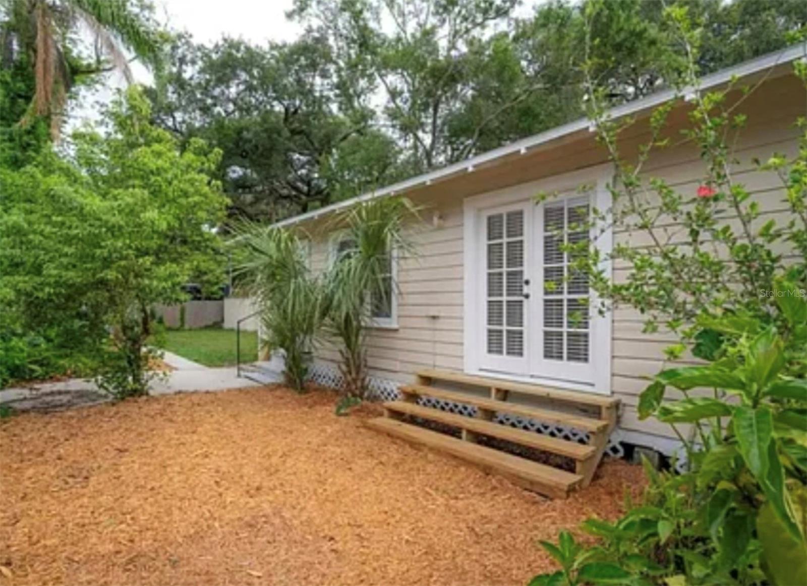 Side entrance to backyard.