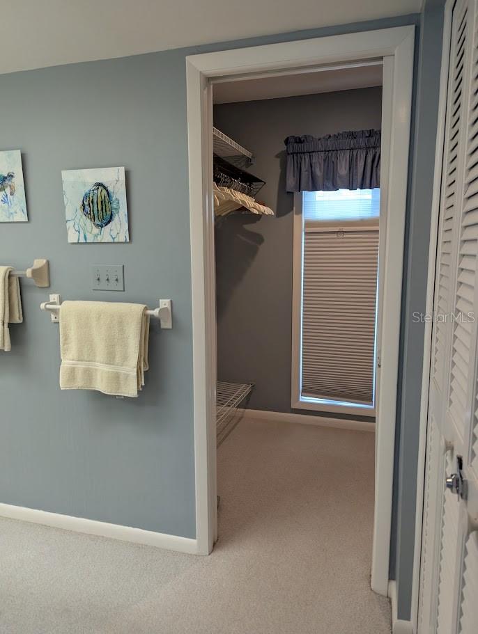 En suite has double closet including walk in