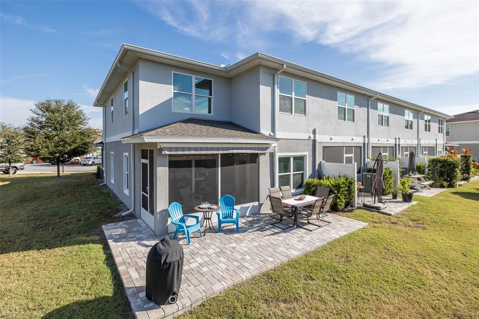 Great patio for parties