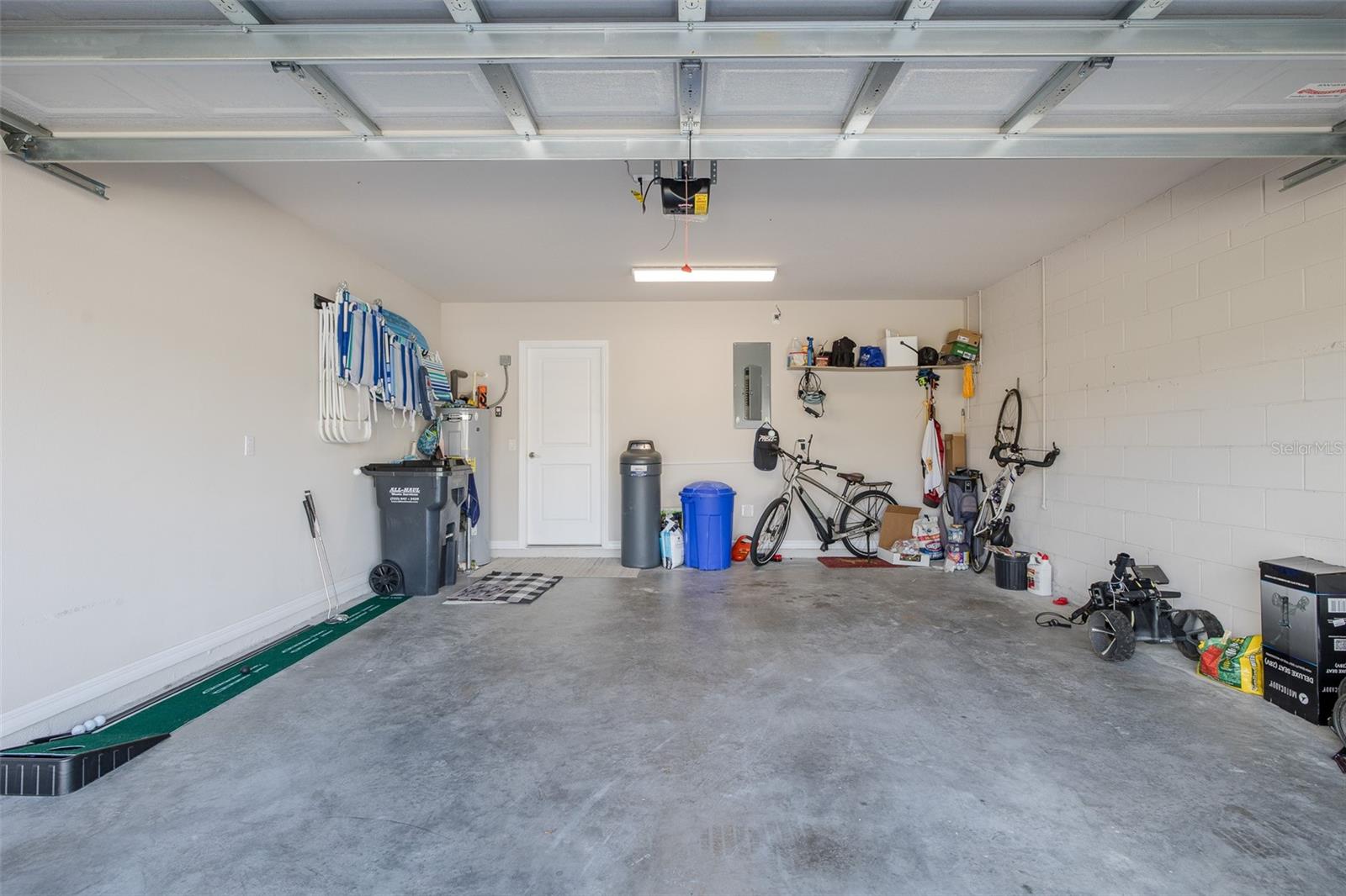Large two-car garage