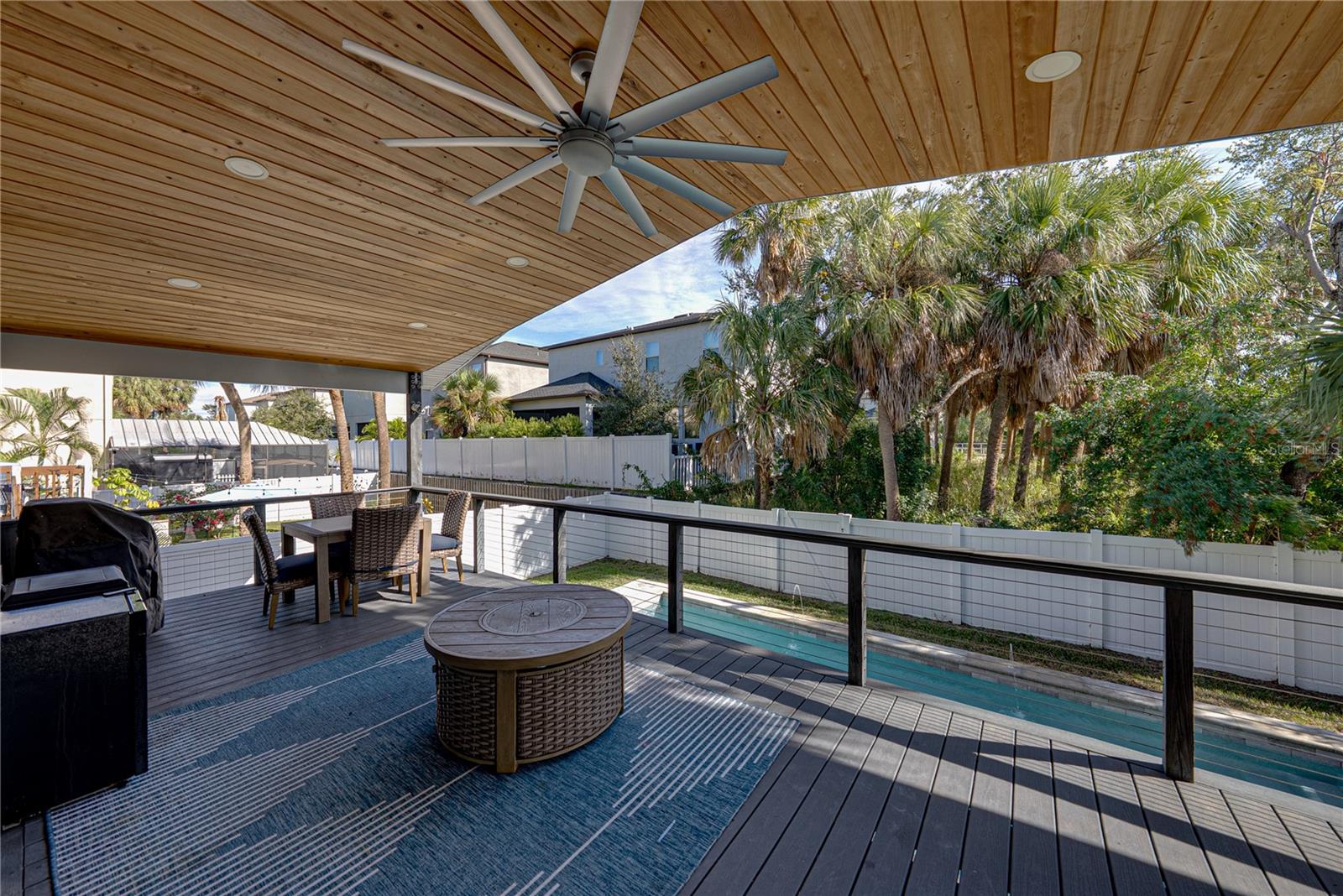Deck for relaxing or entertaining
