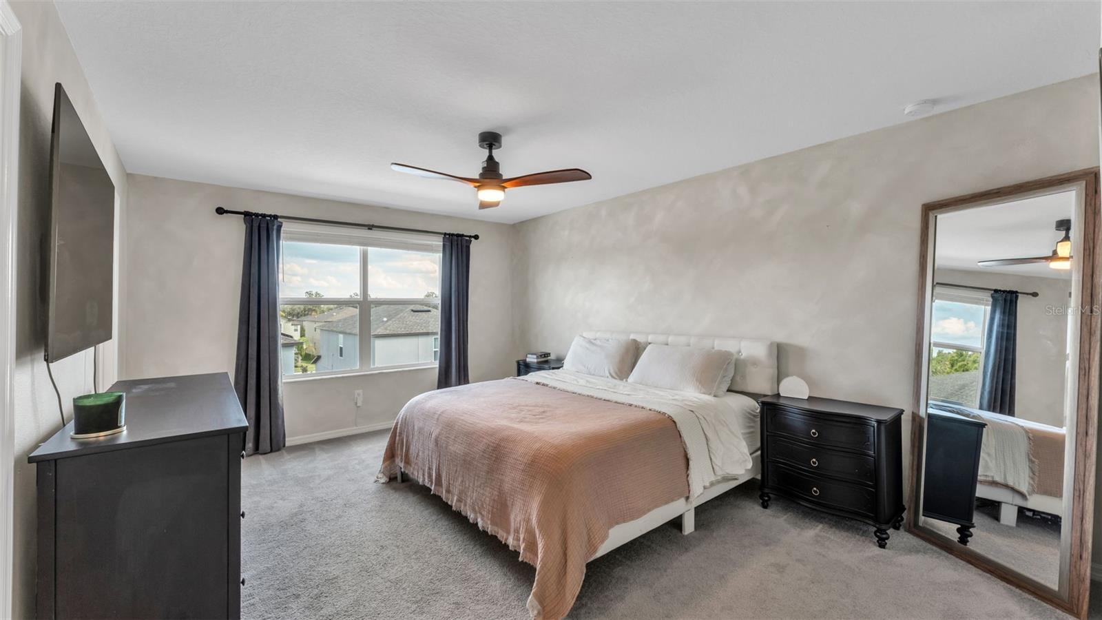 Primary Suite with Limewash Paint Accent Walls