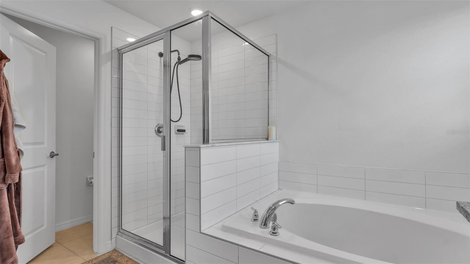 Primary Suite Bath Tub+ Shower