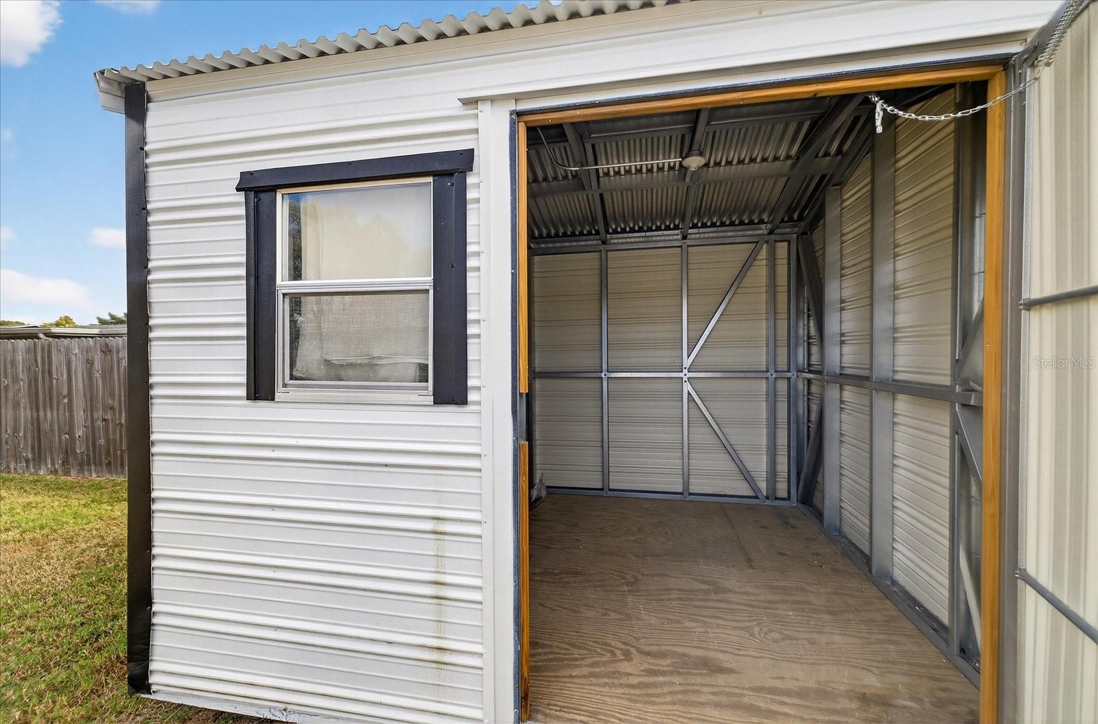 8x10 secured metal shed
