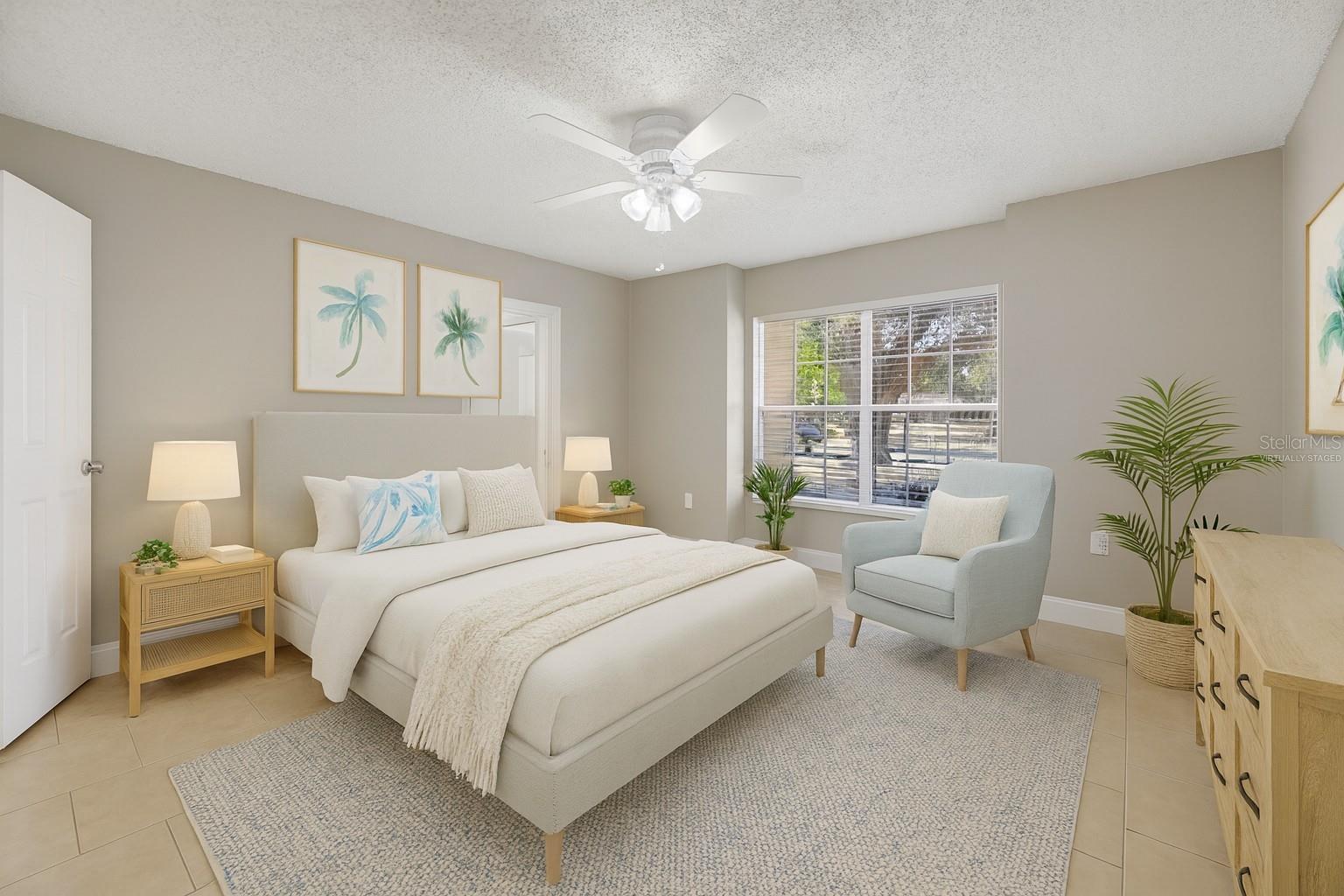 Primary Bedroom VIRTUALLY STAGED